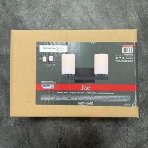 Canarm Jae 2-Light Vanity Wall Light - Matte Black